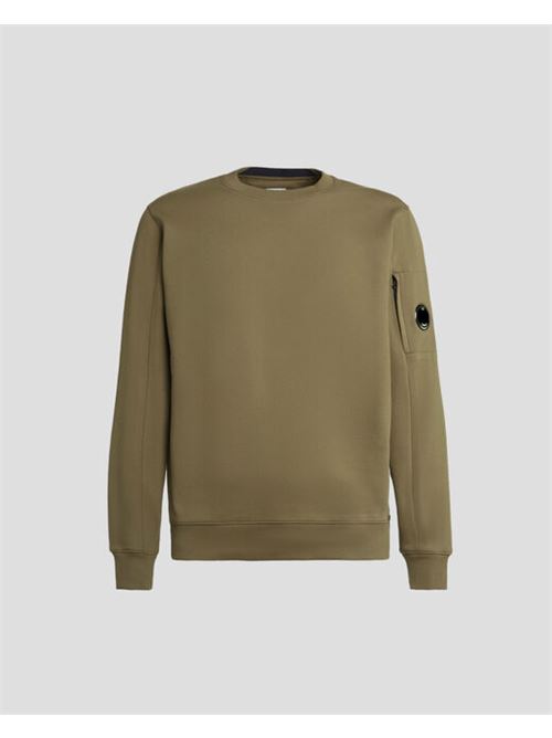 diagona raised fleece lens sweatshirt C.P. COMPANY | CMSS022A-005086W683